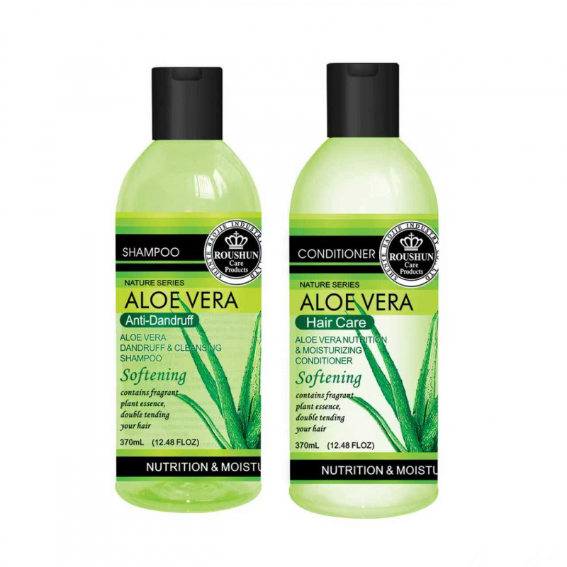 Hair Care Conditioner - ชุดแชมพูและครีมนวดผม ROUSHUN LOE VERA ทำความสะอาดหนังศีรษะ บำรุงเส้นผม