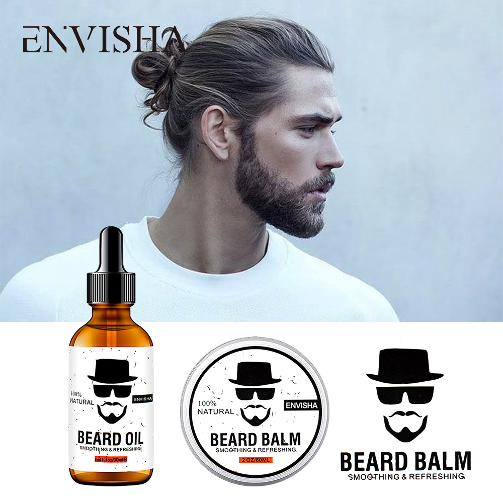 Hair Care Orange - ENVISHA Beard Growth Serum เซรั่มหนวดจอนสูตรเข้มข้นหนาดกดำไม่หลุดร่วงสารสกัดเข้มข้นครีมน้ำมันหอมระเหยธรรมชาติผมผลิตภัณฑ์สำหรับชาย Balm