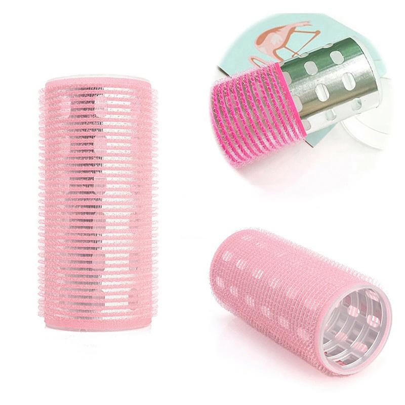 Hair Care Kit - ชุดโรลม้วนผม 8 ชิ้น แกนอะลูมิเนียมสีเงิน แบบยึดติดเอง สำหรับจัดแต่งทรงผม
