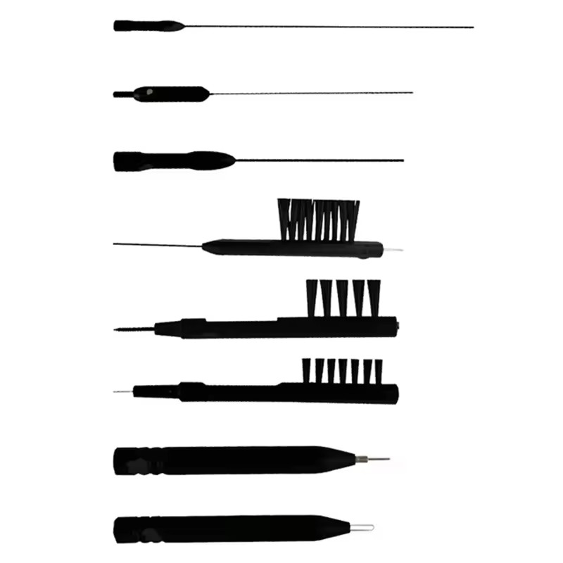 Hair Care Kit - 8/10PCS เครื่องช่วยฟังชุดแปรงทําความสะอาดไนลอนแปรงนุ่มเครื่องช่วยฟังหลอด Air หลุมทําความสะอาดเครื่องมืออุปกรณ์เสริม Earwax Removal