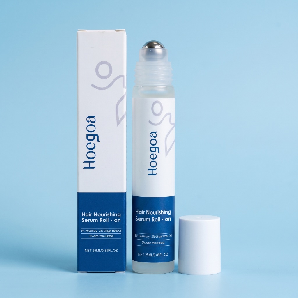 Hair Care Orange - เซรั่มบำรุงเส้นผม Hoegoa แบบโรลออน น้ำมันบำรุงหนังศีรษะ ผสมโรสแมรี่ ขิง