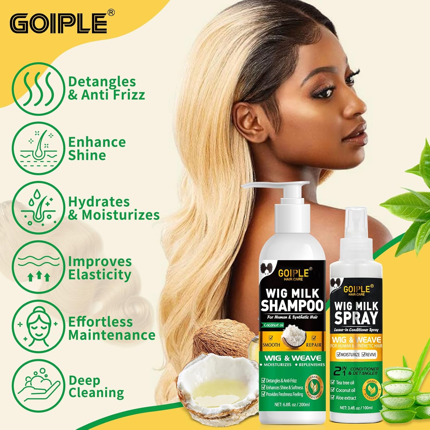 GOIPLE ชุดดูแลวิกผม 3 in 1 พร้ - Hair Care Kit บทวิจารณ์และราคา