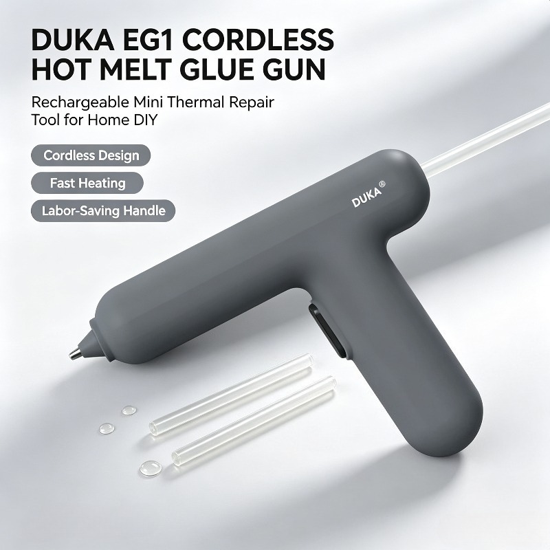 ปืนกาวร้อนไฟฟ้า DUKA EG1 แบบไร - Glue Gun Hair บทวิจารณ์และราคา