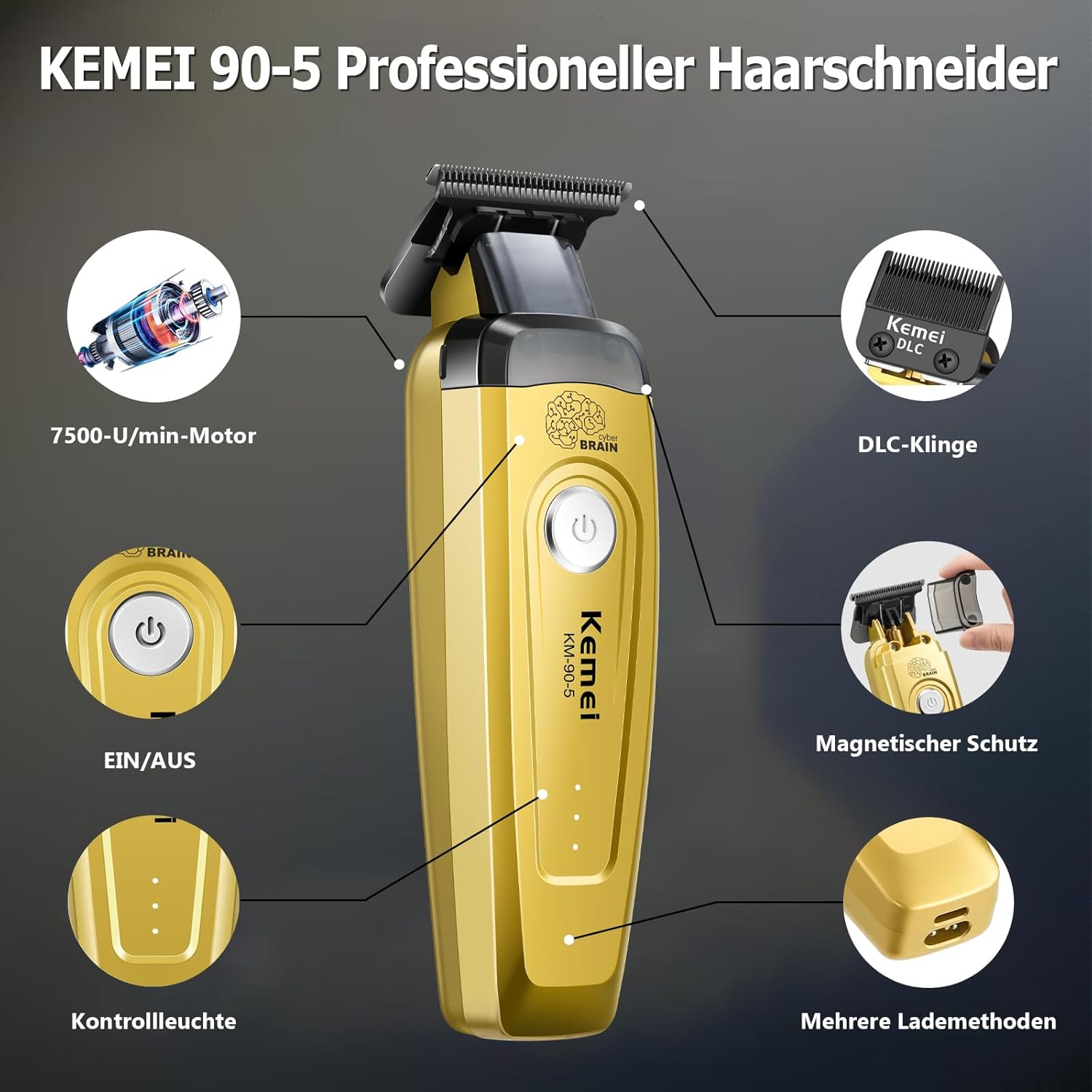 เครื่องตัดผม KEMEI สำหรับผู้ชา - Hair Care Kit บทวิจารณ์และราคา