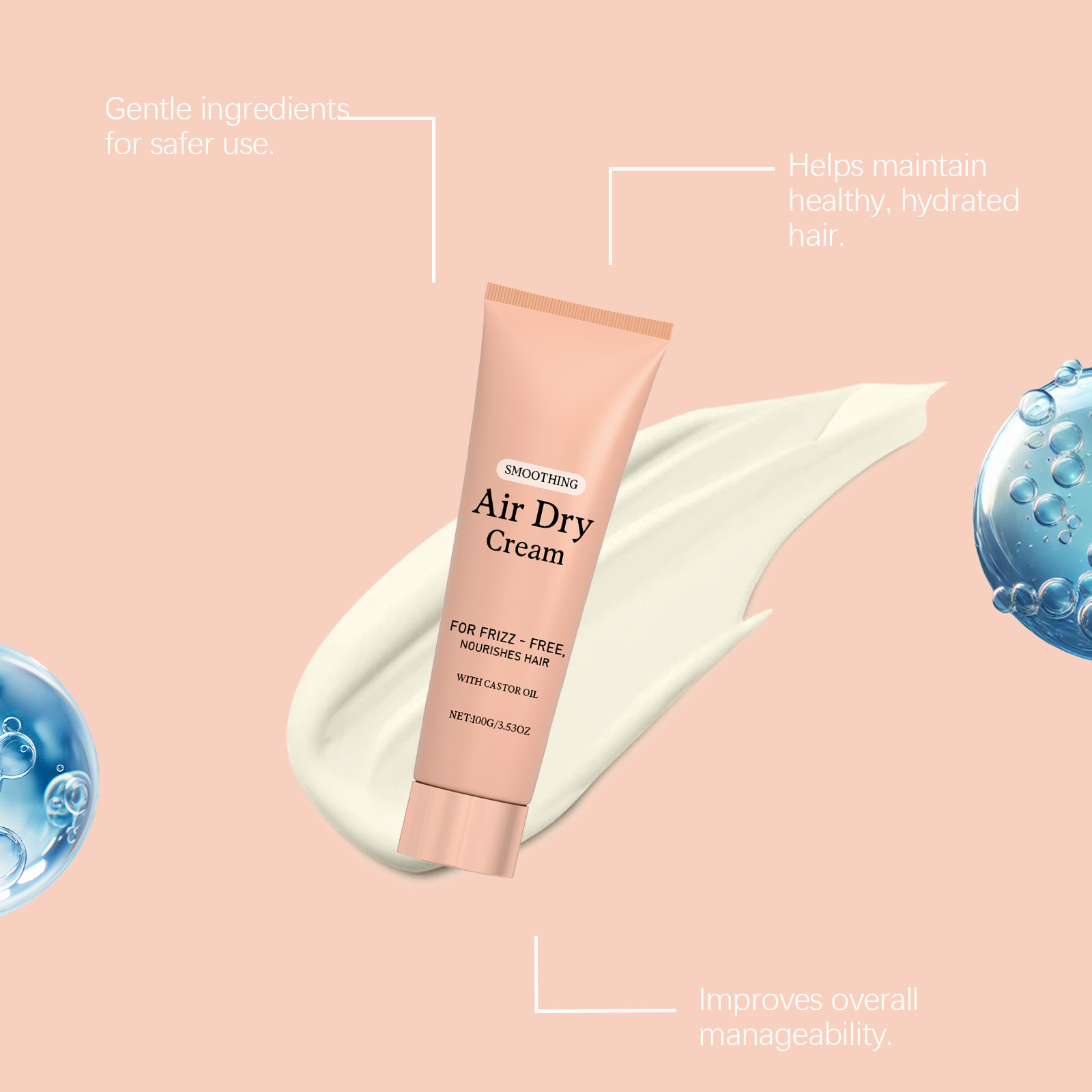ครีมจัดแต่งทรงผม Air Dry Smoot - Hair Care Conditioner บทวิจารณ์และราคา